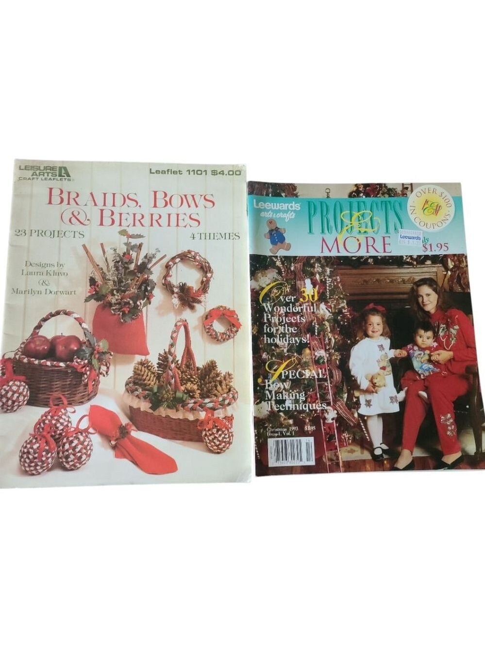 Vintage Holiday Craft Leaflets Set of 2